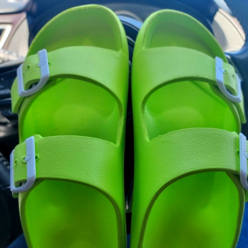 Neon foam slides